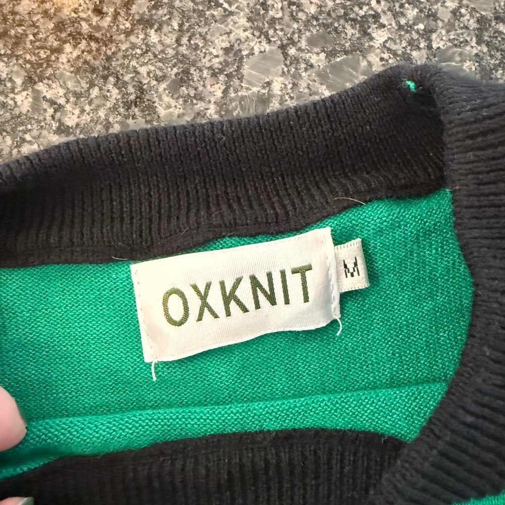 Vibrant Green and Pink Leopard Sweater and sweater skirt - Picture 2 of 6